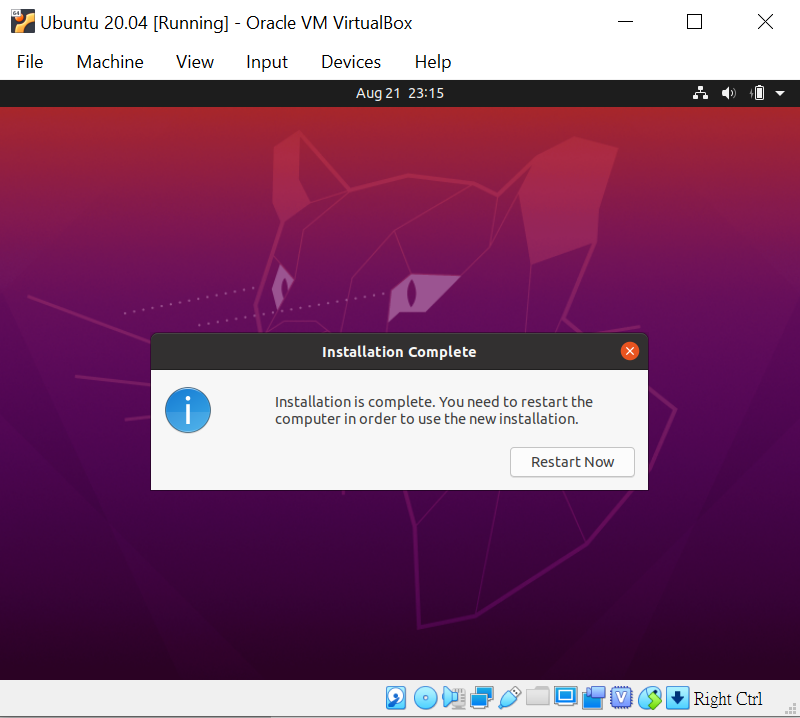 Select Install Ubuntu